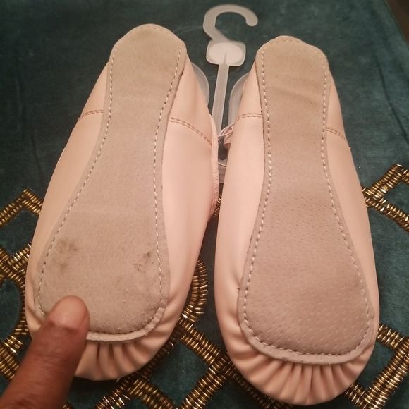 Freestyle By Danskin Girls Pink Ballet Flats W/Leather Soles NWD Sz. 2 - Picture 6 of 7